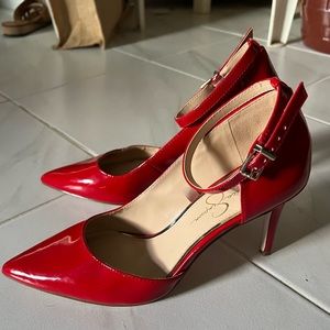 8 1/2 Jessica Simpson strappy heels :) only worn a couple times.